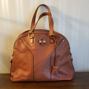 Yves Saint Laurent Brown Leather Handbag